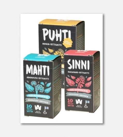 Selvää säästöä tilaamalla koko yrttishottisetti!
