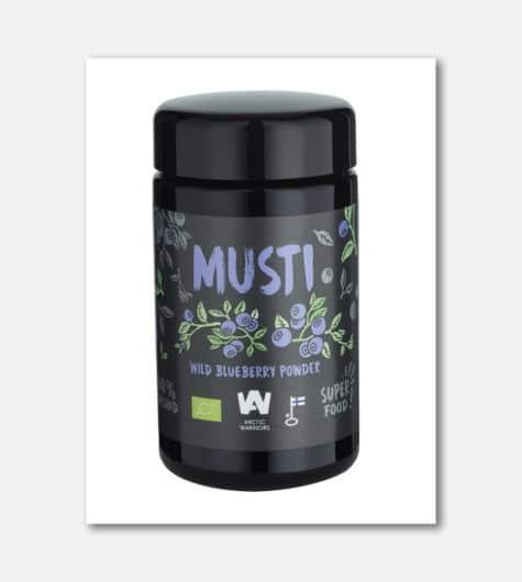 Musti wild blueberry powder